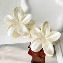2pcs/Set Women's Elegant Multi-Color Marble Acrylic Daisy Flower Hair Clips, Suitable For Buns, Ponytails, Versatile Daily Accessories Hair Claws Claw Clips Hair Jaw Clip Hair Clamps Hair Clutch Hair Catcher Clip
