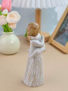 jinhuoba Mother And Son, Sculpted Hand-Painted Figure.   A Gift To Celebrate The Loving Relationships That Develop Between Parent And Son, Grandparent And Boy - trắng - Xem 6