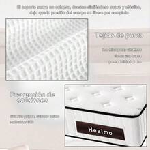 Colchón Matrimonial Memory Foam Mas Dos Almohadas Blanco - Blanco - Ver 8