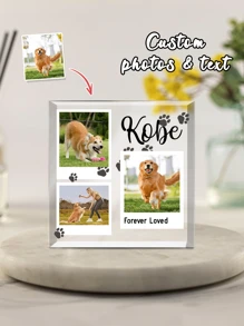 Personalized Pet Paw Memorial Acrylic Ornament-19styles,Personalized Pet Gift With Your Own Photo For Pet Lovers, Custom Pet'Name, Custom Picture In Memory Of Pet, Pet Loss Sympathy Gift, Dog Bereavement Gift, Memorial Gifts For Loss Of Pet - Multicolor - View 12