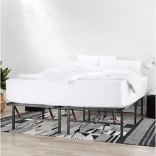 Basics Bed Frame With Storage, Foldable Metal Platform, Sturdy Steel, No Box Spring Needed, 14 Inches High, Tool-Free Setup, Full Size, Black - 14-inch - View 2