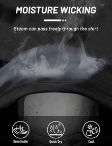 FASBUCO Men's Hooded UPF 50+ Sun Protection T Shirts Long Sleeve Athletic Fishing Shirts Rash Guards - Black - View 4