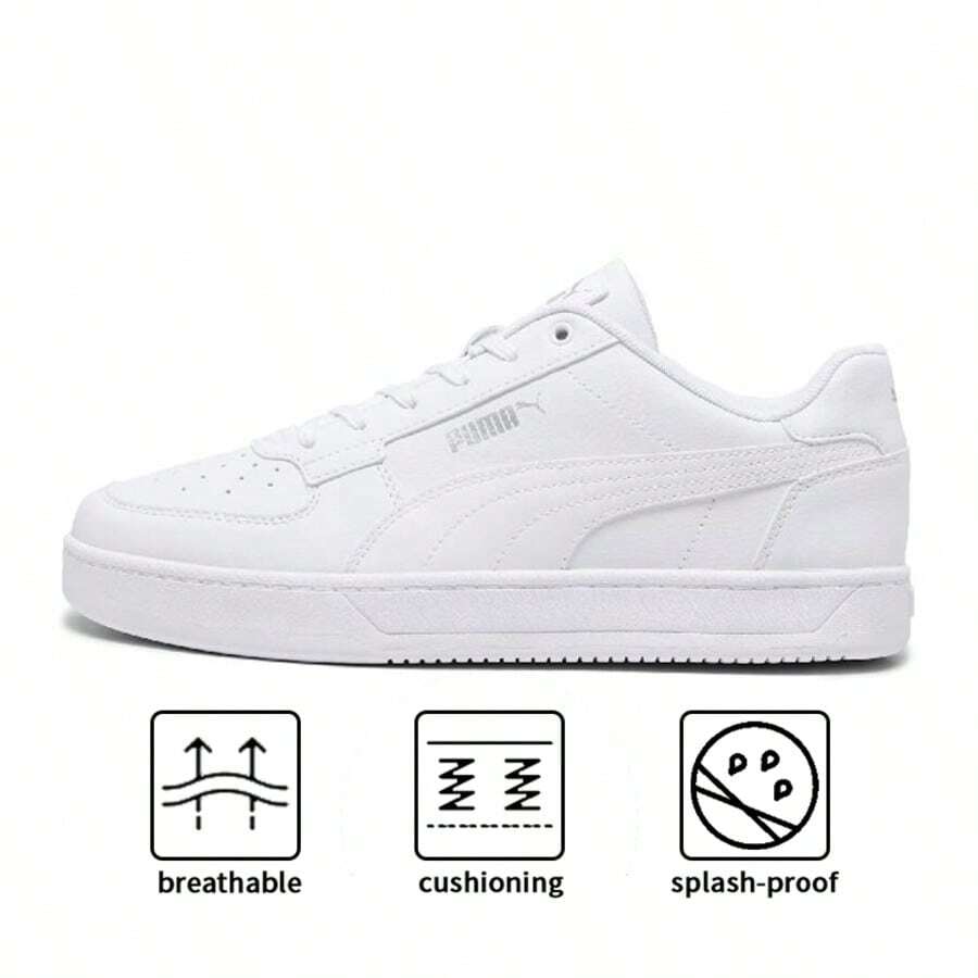 Puma Caven 2.0 低帮轻便休闲女鞋,日常休闲/户外跑步,39码及以下,尺码偏小,392290-02 - 彪馬白-銀色 - 查看 1