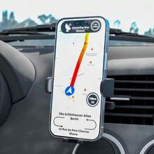 ABS Material Rotating Suction Cup Car Phone Holder, Compatible With Iphone, Android, Washable And Reusable - Multicolor - View 2