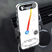 ABS Material Rotating Suction Cup Car Phone Holder, Compatible With Iphone, Android, Washable And Reusable - Multicolor - View 6