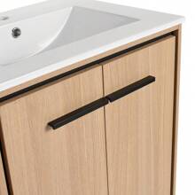 30 Inch Bathroom Vanity Base With Basin, Storage Cabinet With Doors, Engineered Wood,Christmas