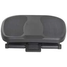 HOMCOM Footrest Adjustable Height & Angle 0-30 Degree For Better Posture At Office Black - Black - View 7