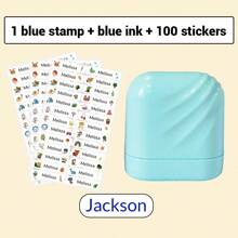 1pc Solid Color Personalized Name Stamp For Students And Business Use, Custom Name Stamp For Clothing, Handwritten Signature Stamp, Personalized Clothing Stamps For Clothes, DIY Customized Cartoon Self Inking Name Seal Stamp, Cartoon, Kawaii, Custom, Customized, Workers, Clients, Students, For Business/Work/ Office, For School, School Supplies, Back To School, For Teacher Gifts, For Dorm Rooms, For Teacher, College Students, University Students, Freshman, Sophomore, Underclassmen, Desert Fall Cozy,Office Decor - one-size - View 28