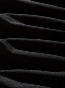 I Don't Make Mistakes I Date Them Print Street Style Valentines Day T-Shirt For Women, Women's 220g Round Neck Casual Heavy Pure Cotton T-Shirt (1 PC) - 黑色 - 查看 8