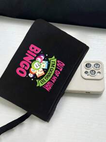 Bộ túi xách và ví chủ đề xổ số bi-a, bộ túi xách và ví đựng tiền xu dành cho nữ, bao gồm túi xách và ví đựng tiền xu, túi nữ dung tích lớn, chất liệu vải, có thể giặt, có lớp lót, kiểu đeo vai thông thường, in khẩu hiệu "Tôi muốn chơi Bingo", có họa tiết xổ số, bi-a, các yếu tố số học và thể thao. - màu đen - Xem 6