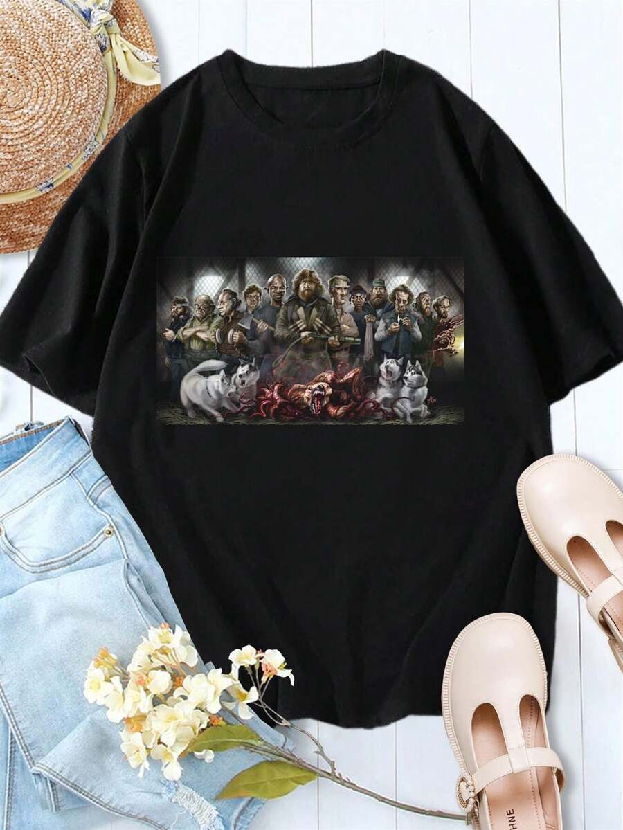 Women's Valentine's Day The Thing Outpost 31 T-Shirt Cute Funny Spooky Tees