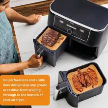 300pcs Air Fryer Paper Liners Disposable Non Stick Baking Parchment - Wood Color - View 8