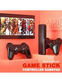 Game Stick 4k GD10 64GB Console 37000 THOUSAND Games + 2 Controls - Black - View 4