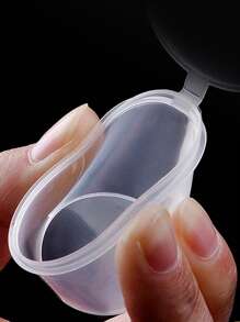 50/100个酱料杯，商用透明食品蘸料容器，便携式密封塑料杯带盖，一体式外卖打包盒 - 無色 - 查看 3