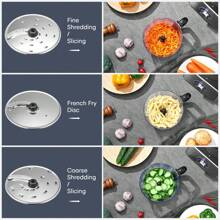 Food Processor Multifunctional, 3-Speed Food Processor And Blender Combo With 3.5 L Bowl, 1.5 L Blender Jug, Simple Operation For Blending, Dicing, Slicing, Shredding, Mincing, And Pureeing - UK Plug(220-240V) - View 3