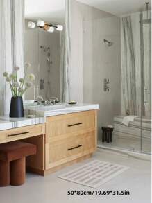 1 块现代横条纹地毯，现代简约设计，长走廊地毯，家居装饰，防污，舒适，防尘，易于清洁 - 彩色 - 查看 19