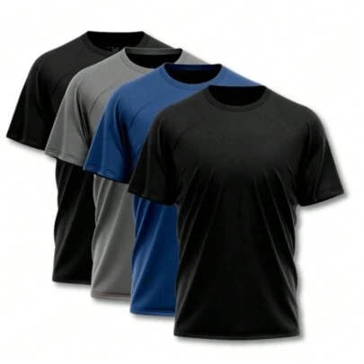 Kit 3 Camiseta Camisa Dry Fit Academia Treino Musculação Gym Verão Exercicios