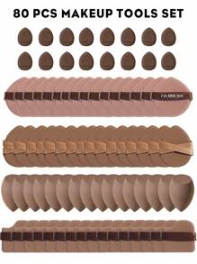 5/10/20/30/40/50/60/80/100PCS Makeup Tools Set Including:10PCS Makeup Sponges For Liquid Makeup+10PCS Mini Makeup Sponges For Liquid Makeup+10PCS Triangle Powder Puffs For Loose Powder And Makeup Setting+10PCS Air Cushion Powder Puffs For Facial Makeup+10PCS Mini Air Cushion Powder Puffs For Facial Concealer Makeup,Makeup,Cheap,Room Decor,Vanity,Travel,Bedroom,Makeup Accessories,Puff,Makeup Blender,Powder Puff,Makeup Sponge,Cheap,Stocking Stuffers,Makeup,Makeup Tools,Cheap Stuff,Gifts,Gifts For Women,Christmas Gifts - 彩色 - 查看 13