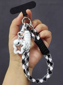 尼龙腕带与手机壳兼容，通用夹式挂绳，编织绳腕带带饰物，适合女性，购物防摔吊坠配件 - 彩色 - 查看 14