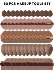 5/10/20/30/40/50/60/80/100PCS Makeup Tools Set Including:10PCS Makeup Sponges For Liquid Makeup+10PCS Mini Makeup Sponges For Liquid Makeup+10PCS Triangle Powder Puffs For Loose Powder And Makeup Setting+10PCS Air Cushion Powder Puffs For Facial Makeup+10PCS Mini Air Cushion Powder Puffs For Facial Concealer Makeup,Makeup,Cheap,Room Decor,Vanity,Travel,Bedroom,Makeup Accessories,Puff,Makeup Blender,Powder Puff,Makeup Sponge,Cheap,Stocking Stuffers,Makeup,Makeup Tools,Cheap Stuff,Gifts,Gifts For Women,Christmas Gifts - 彩色 - 查看 14