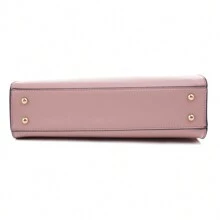 Belt Lock Medium Flap Shoulder Bag In Vegan Leather