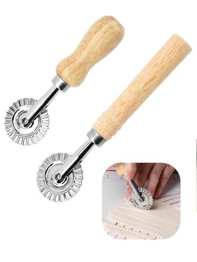 1pc/2pcs/3pcs蛋糕轮刀，馄饨切轮，馄饨切割轮，用于烘焙馄饨面团粉碎刀轮蛋糕滚刀