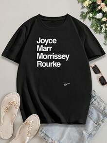 Valentine's Day The Smiths Women's T-Shirt Rock Royalty Tee Cute Trendy Graphic Tees For Women - Black - View 2