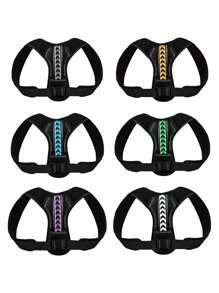 Corrector De Postura, Alineador De Espalda, Soporte De Espalda Con Tirantes, Ajustable Para Mejorar La Postura. - Negro - Ver 5