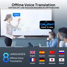 AI OWS Translator Earbuds, Leather Language Translator Earphone 144 Languages ONE Year Free Subscription, 3-In-1 Real-Time Translation Device - 黑色 - 查看 4
