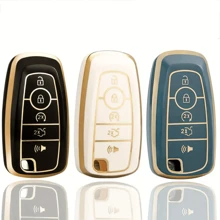 1 Pc For Ford Key Fob Cover TPU Key Case Full Protector Compatible With Ford For Fusion For Explorer For Escape For F150 For F250 For F350 For F450 For F550 For Edge For Expedition Dustproof And Anti Fall High-End Fashionable Keybag - Single Pack - View 12