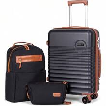 Carry On Luggage 22x14x9 Airline Approved, 20-Inch Hard Shell Suitcases With Wheels, ABS Lightweight Carry On Suitcase With TSA Lock