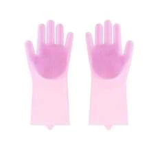 Guantes para bañar mascotas para uso transfronterizo, anti-arañazos y mordeduras, guantes de limpieza para mascotas, herramienta de baño para mascotas, guantes de silicona para mascotas