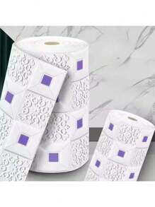 70cmX100/500/1000cm DIY 3D 墙贴墙纸卷自粘泡沫砖软厨房房间墙壁装饰墙板背景墙装饰