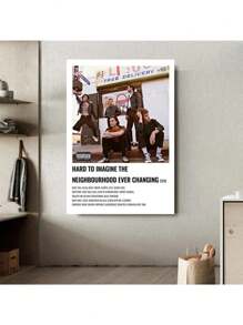 1 件复古《The Neighbourhood Wiped Out》专辑音乐封面简约艺术海报帆布画墙面印刷画房间家居装饰无框架 - 彩色 - 查看 5