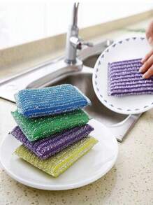2-Sided Reusable Kitchen Sponges - 5/10/20/32 Pcs, Thick , Suitable For Dish And Utensil Scrubbing, Machine Washable, Dish Sponge Pads For Kitchen Cleaning - Multicolor - View 4