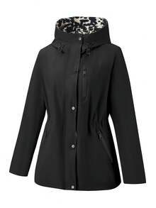 Risissida Women's Reversible Wind Jacket With Pockets - Fashionable And Comfortable Spring/Autumn Commuter Jacket - Black - View 3