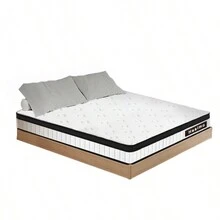 Colchón Matrimonial Memory Foam Mas Dos Almohadas Blanco - Blanco - Ver 1