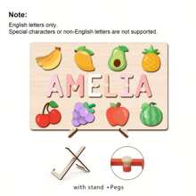 Customized Personalized Name Puzzle Board, Christmas Gift, Name Puzzle, First Birthday Gift, Unique Name Puzzle Board, Baby Boy Or Girl Early Education Toy, 3D Letter Puzzle Toy, Customized Baby Name