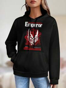 Women's Emperor 4G63T Japan Jacket T-Shirt Cool Japanese Car Graphic Tees Tops - 黑色 - 查看 1