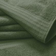 Ultra Soft 8-Piece Towel Set -% Ring Spun Cotton, 2 Oversized Bath Towels 27x54, 2 Hand Towels 16x28, 4 Wash Cloths 13x13 - Daily Use, Hotel & Spa - Olive Green, Luxury Towel Set - 橄欖綠 - 查看 3