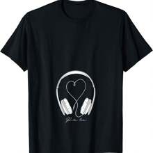Music Lover Pregnancy Announcement Headphones Graphic T-Shirt