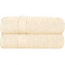 Ultra Soft 8-Piece Towel Set -% Ring Spun Cotton, 2 Oversized Bath Towels 27x54, 2 Hand Towels 16x28, 4 Wash Cloths 13x13 - Daily Use, Hotel & Spa - Olive Green, Luxury Towel Set - Ivory - 查看 1