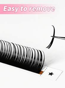 LAKANAKU 12 Rows 0.07mm/0.05mm Manga Wet Lashes Eyelashes Extensions C Curl Matte Black Wet Look Eyelashes Wet Lashes Cosplay Eyelash Extensions 0.07mm Mink Wet Look Lashes Extension Manga Wispy Premade Russian A Shape Natural Eyelashes