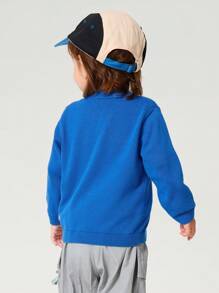 Balabala 男婴轻便开衫、春季针织衫 - 中國藍 - 查看 3