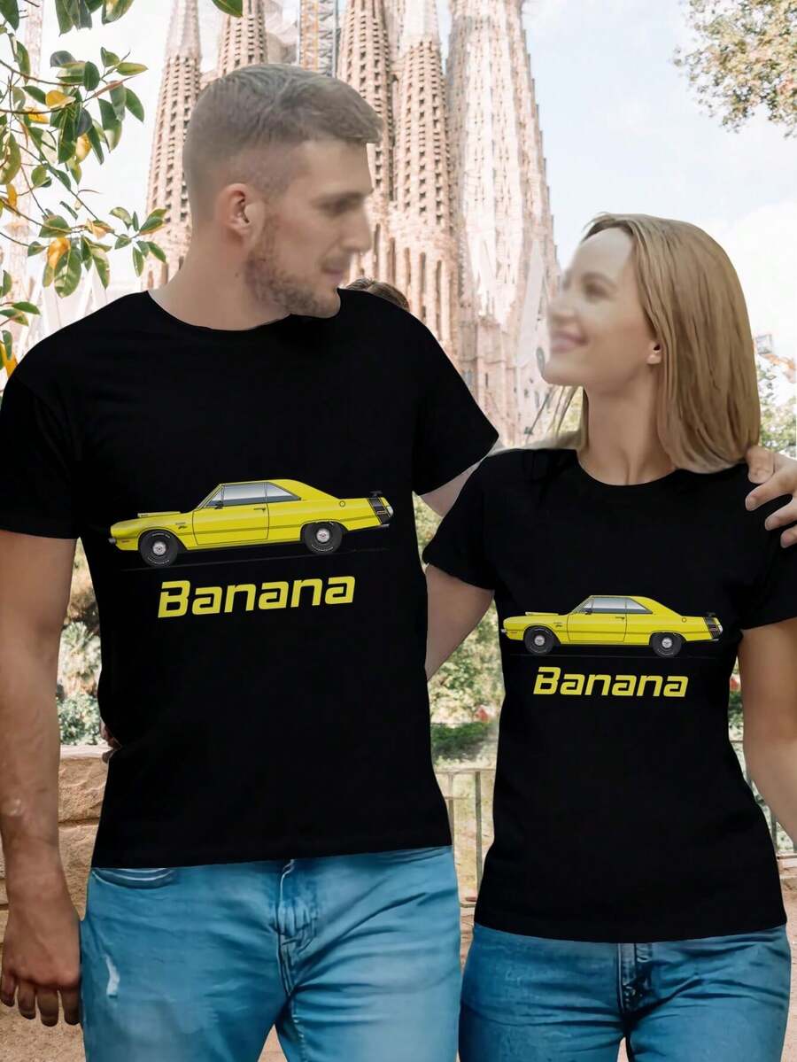 Couples Banana T-Shirts Matching Banana Tees For Women Him