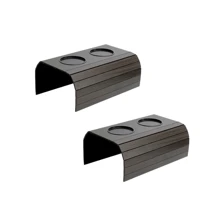 Kit 2 Cup Holder Tray Mat For Sofa Armrest - Óxido marrón - Ver 1