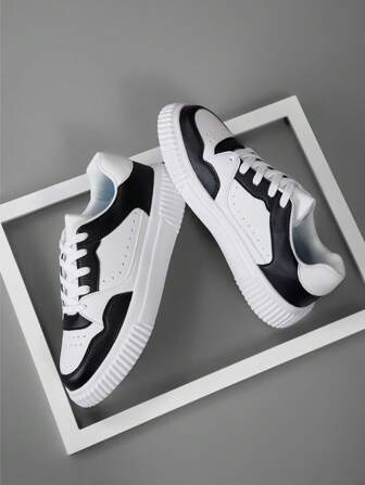 男士新款白色运动鞋，圆头，低帮，平跟，网眼，大码，跨境