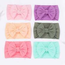 25pcs Baby Girls Nylon Headbands Turban Hair Bows Hair Band Elastic Hair Accessories For Kids Toddlers Infants Newborn Love Valentine - 25pcs - 查看 7