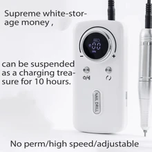 New Nail Polisher 45000 Rpm Rechargeable Portable Nail Polisher Professional Polishing Nail Remover.