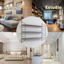 Estantes Flotantes de Pared, Repisas Flotantes para Decoración, Estanteria Flotante para Recamara, Dormitorio, Sala de Esta, Cocina, Oficina, Baño, Libros, Negra - Verde militar - Ver 6